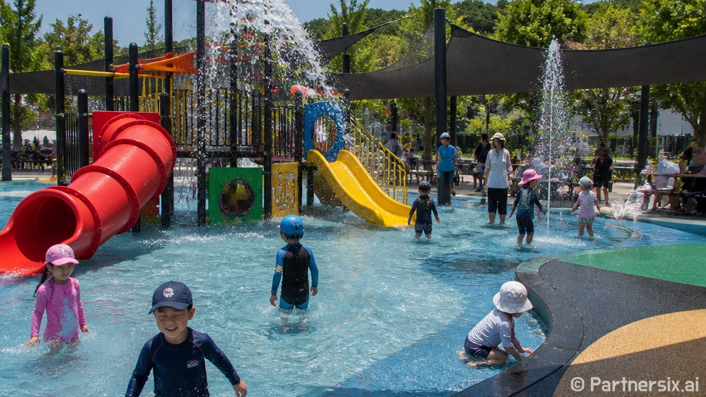 용인 기흥구 지석1어린이공원 물놀이장 개장