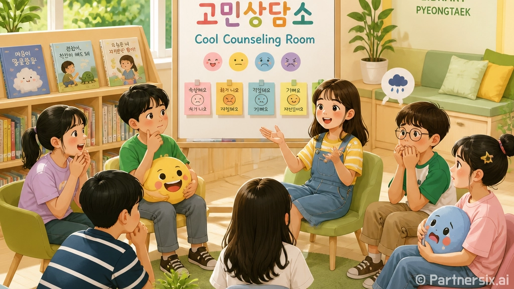 자산초록도서관 여름방학 독서교실, 아이들 고민 함께 나누다