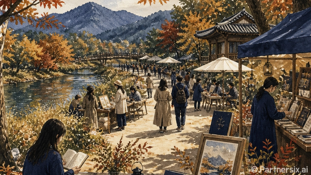 가을 다산책길 소풍장터, 책과 여유의 만남