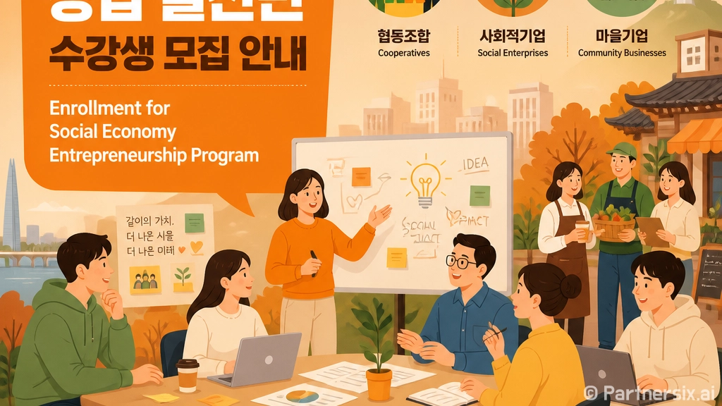 사회적경제 창업 실전반 수강생 모집