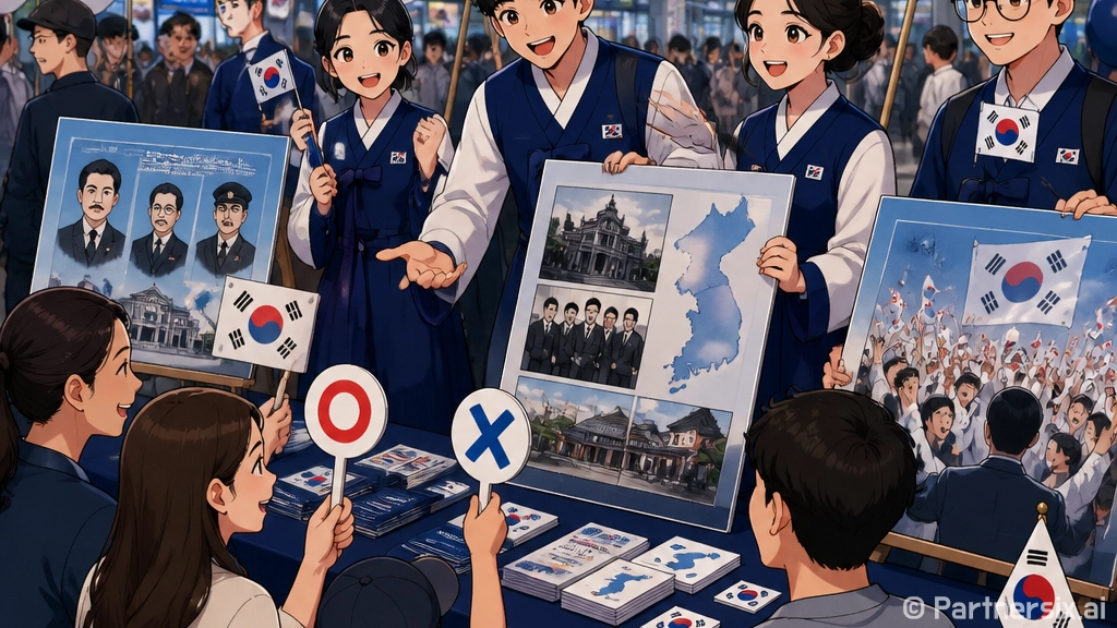 오산 청소년, 광복절 역사 캠페인 펼치다