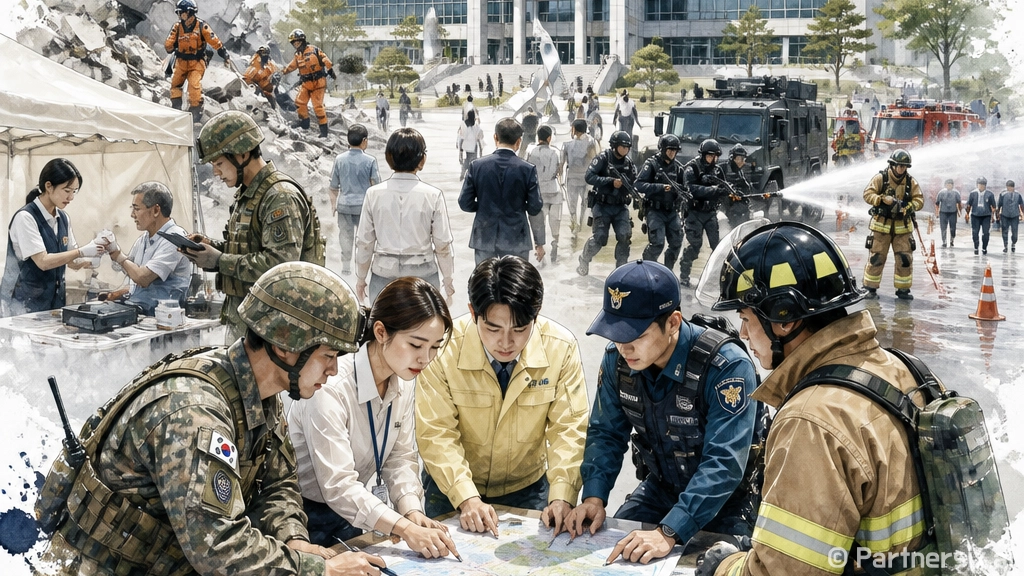 오산시 을지연습 현장, 민관군경 하나로 안전 다짐