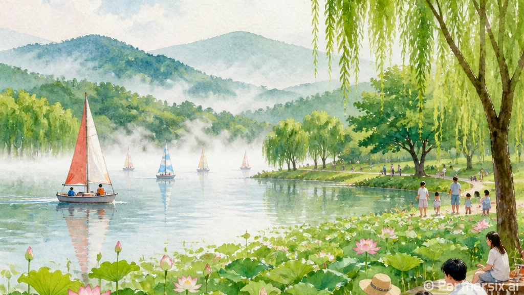 광주 팔당물안개공원 여름 풍경 명소