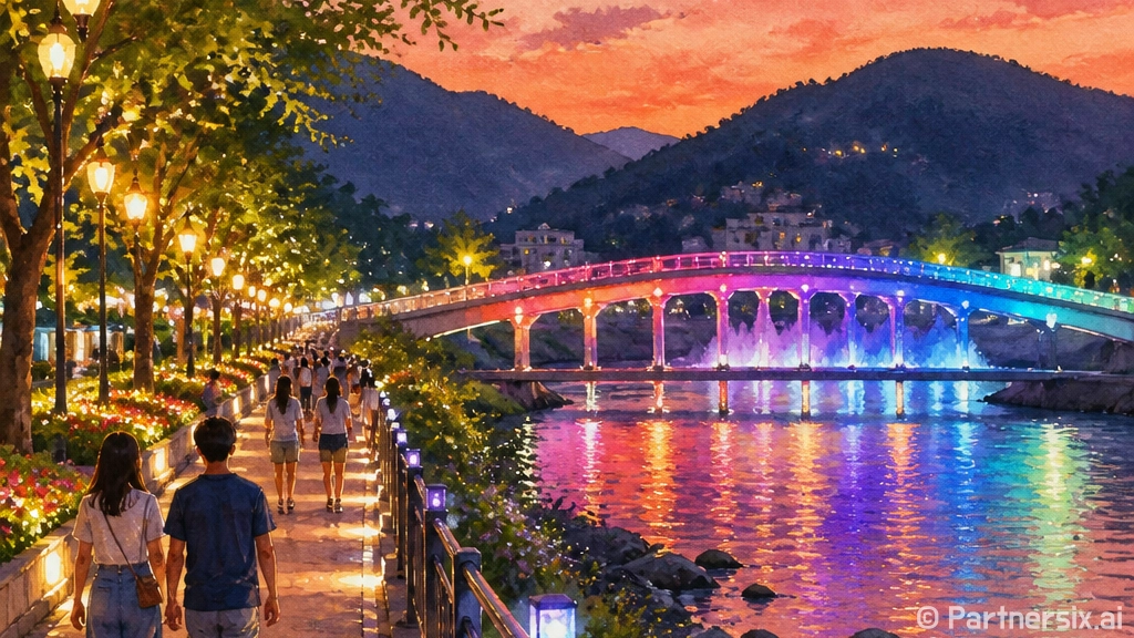 청평 야간경관거리, 여름밤 산책 명소로 부상