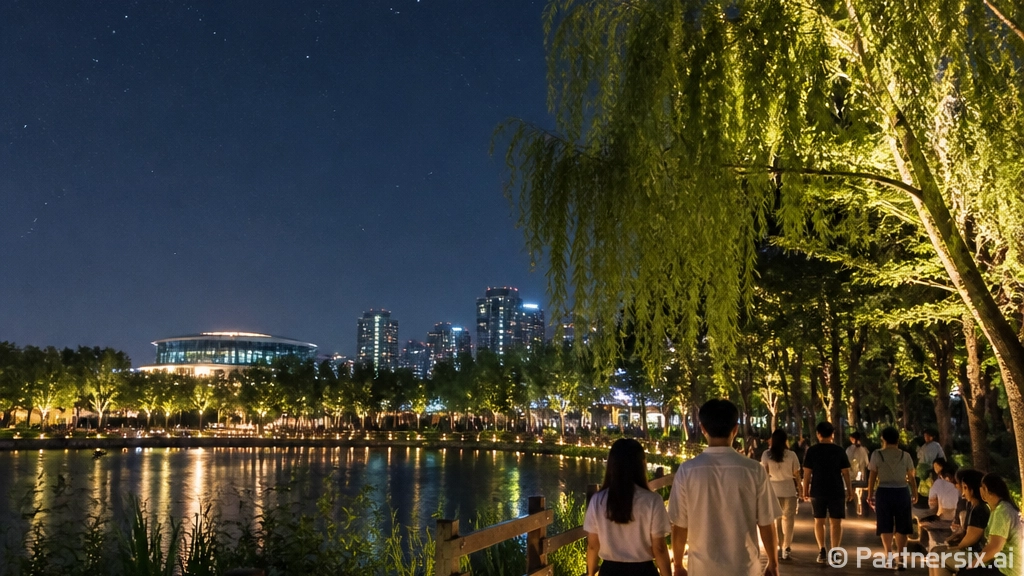 광교호수공원, 수원 밤 산책 명소