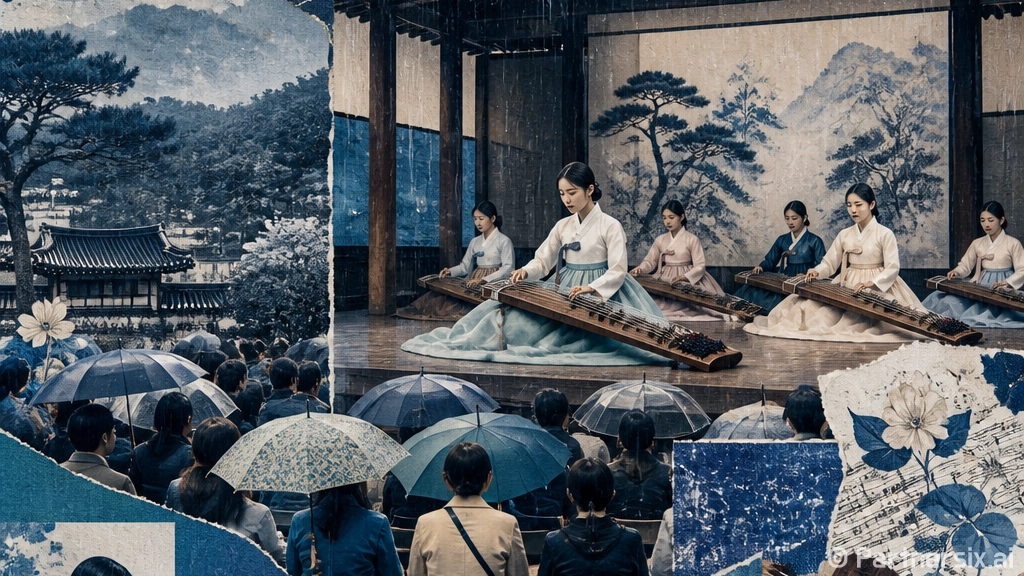 비 내리는 날, 경기소리전수관 ‘소리향기’ 공연 현장