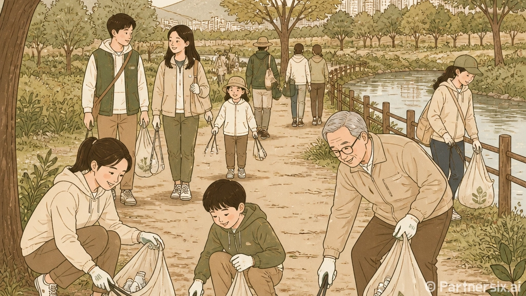 평택시 쓰담캠페인, 건강과 봉사 함께하는 환경운동
