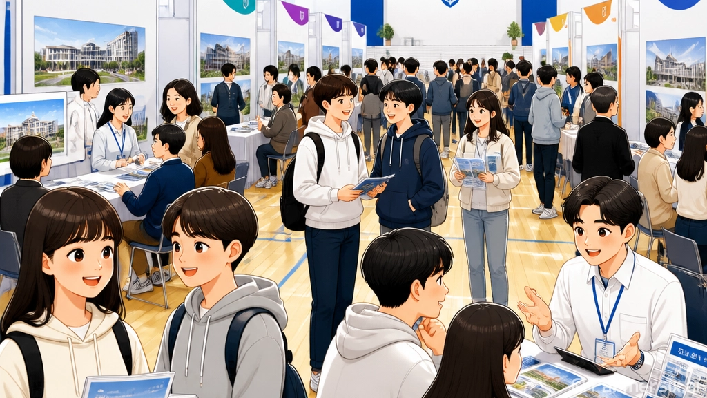 평택 대학입시박람회, 수험생 열기 가득