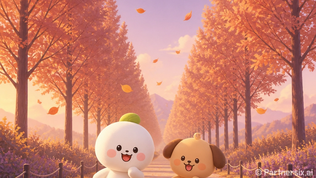 가을 맞이 홍이와 먹이 배경화면 공개