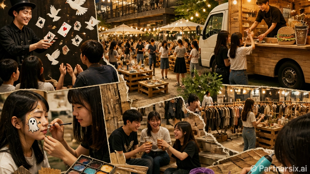 성남 야탑유스센터 오싹 별빛축제 현장