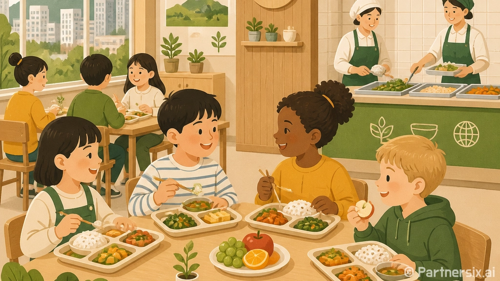 친환경 농산물로 건강한 학교급식 실현