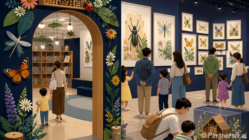 팽성도서관, 곤충호텔 원화전시와 기록 북큐레이션 선보여