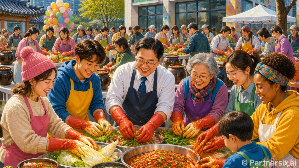 과천시 바르게살기운동, 무더위 속 사랑의 김치 나눔