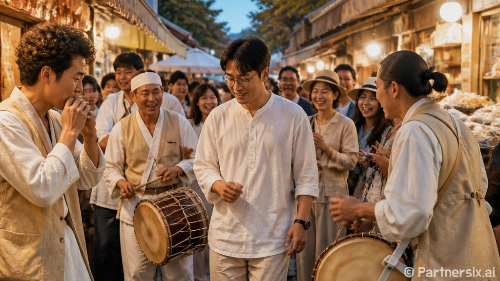 전통시장서 펼쳐지는 다락 게릴라 공연