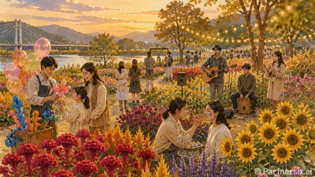 가평 가을꽃과 체육대축전 주말 축제