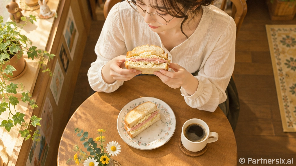 통진 미밀미, 샌드위치와 커피의 아늑한 만남