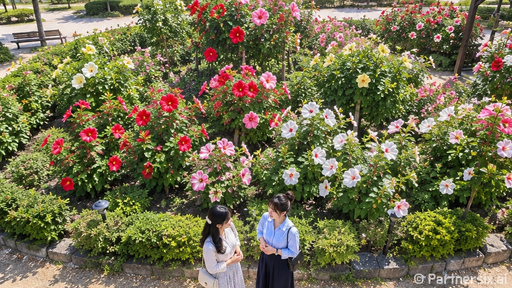 안산호수공원 무궁화동산 산책길