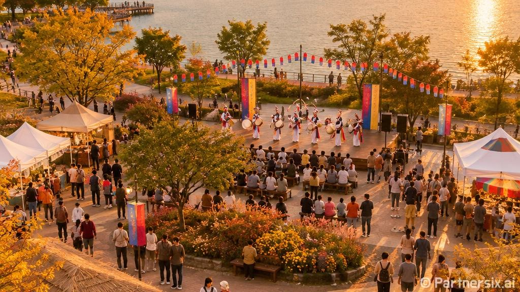 구리 이문안호수공원 축제의 즐거움
