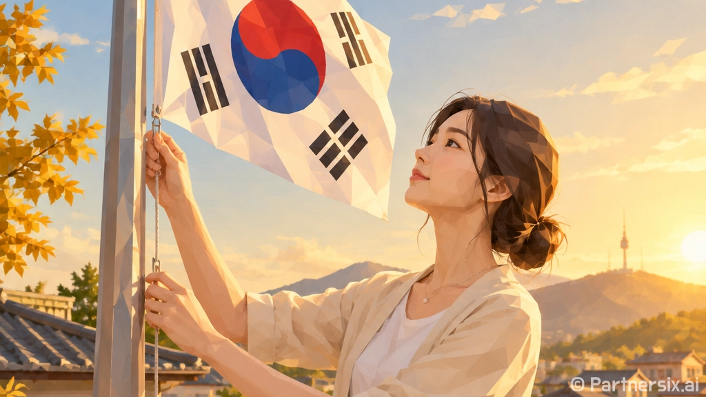 10월 태극기 게양으로 나라사랑 실천