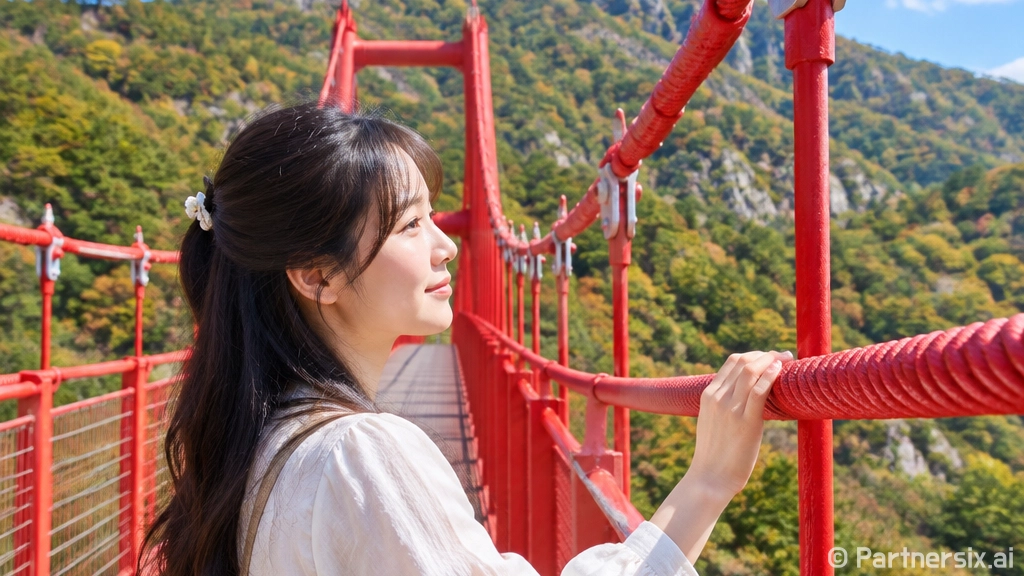 파주 감악산 출렁다리에서 만나는 가을 절경