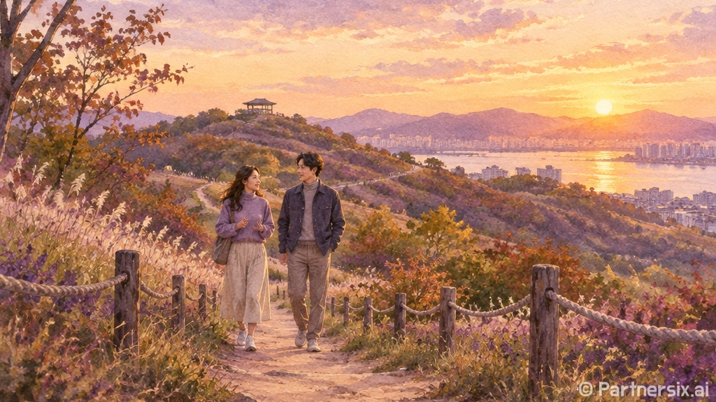 광주 송정스터디파크 가을 산책길