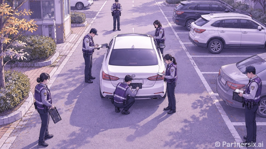 군포시, 10월 새벽 체납차량 번호판 영치 집중 단속