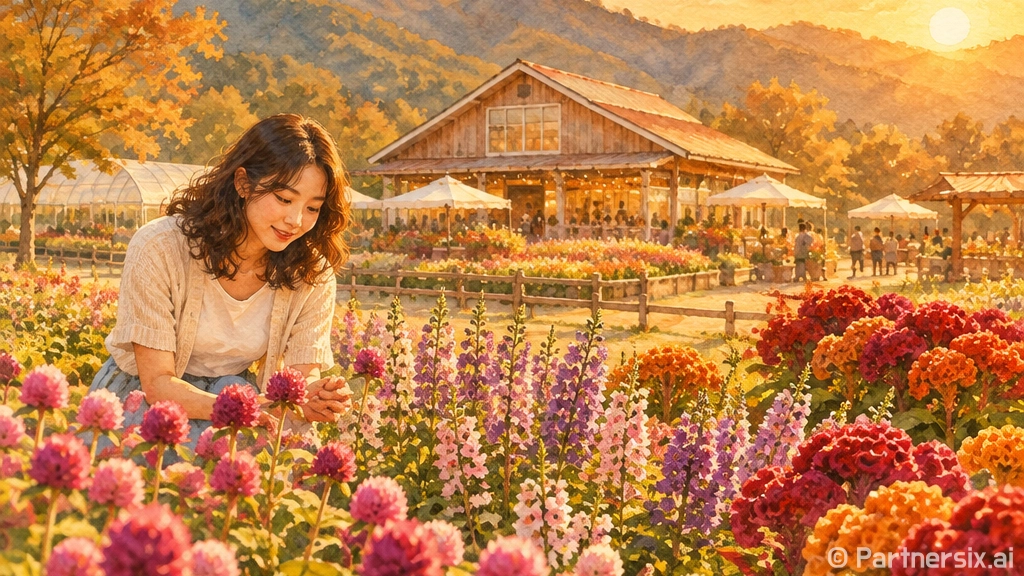 가을빛 물든 양주 나리농원 천일홍 축제