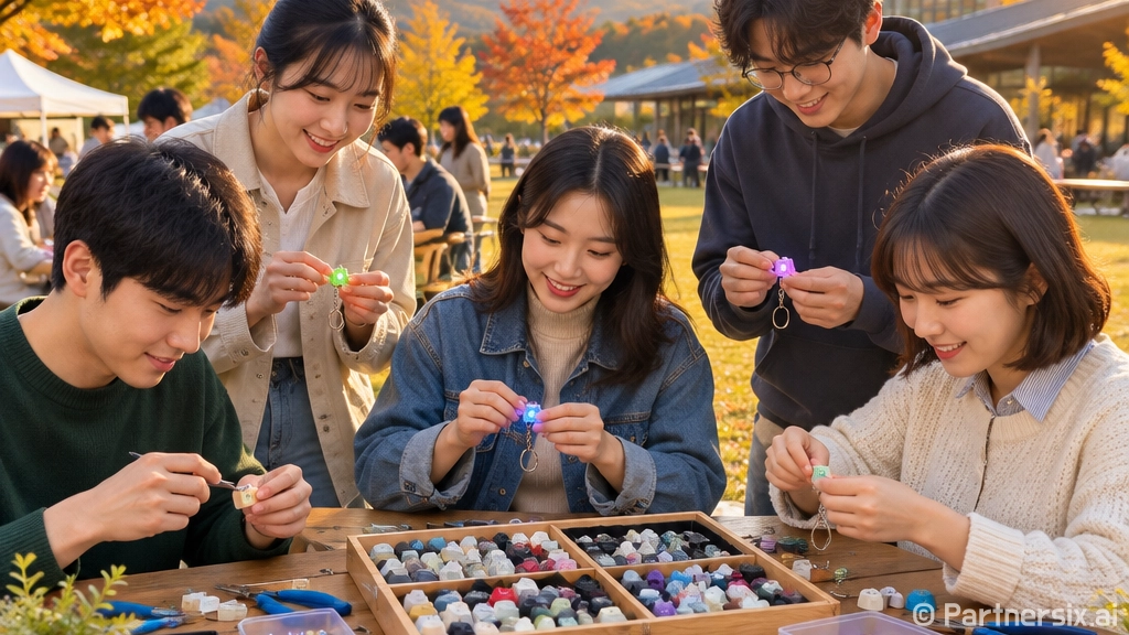 구리-난장 축제 LED 키캡 키링 체험