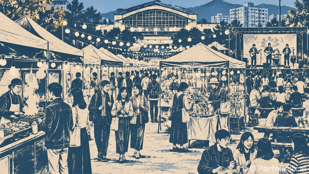 가을밤 빛나는 용인중앙시장 야시장