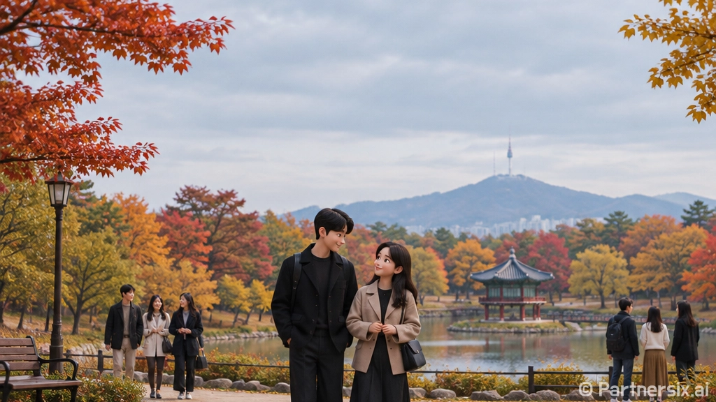 가을 정취 담은 홍이와 먹이 10월 배경화면