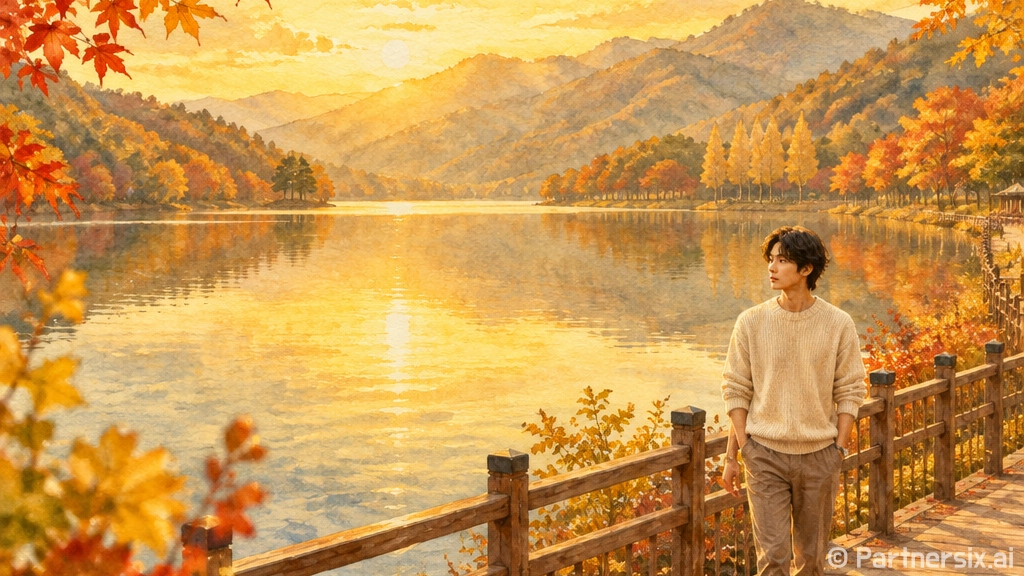 가을빛 물든 파주 마장호수 산책길