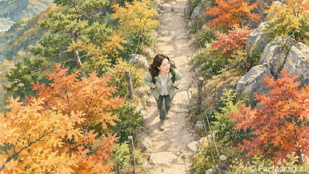 가을 부락산 등산과…