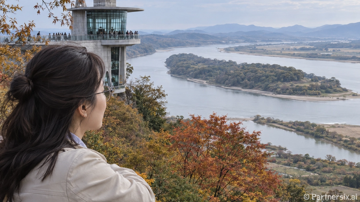 임진강 노을 품은 장산전망대