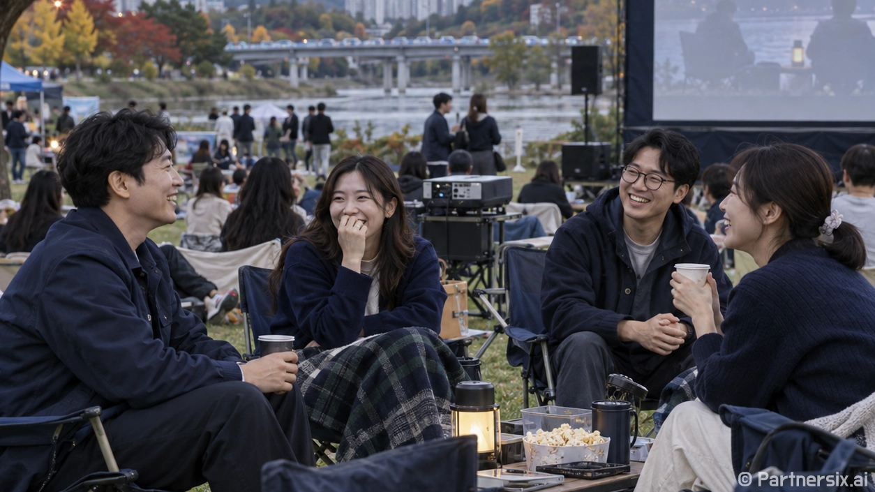 오산천 밤하늘 아래…