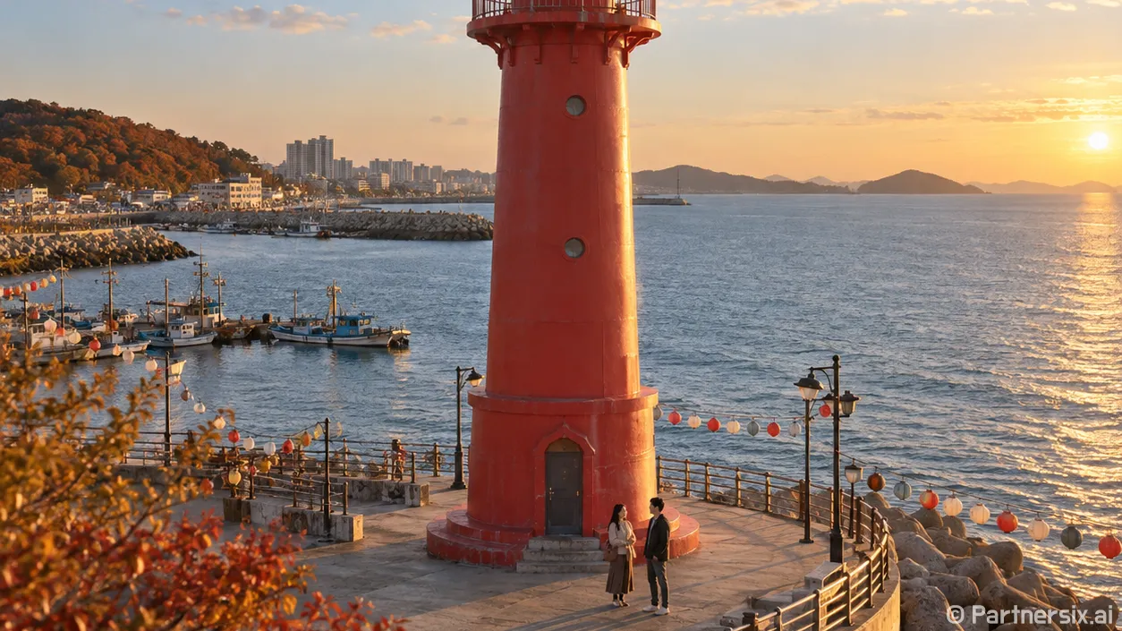 오이도 밤바다 빛의 향연