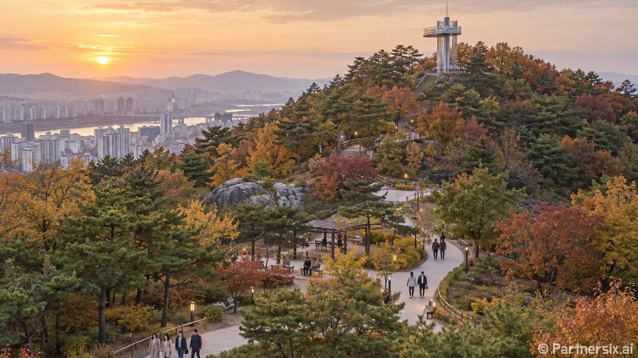50년 공원이 품은 북면 전망