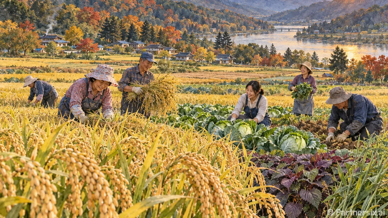 가평 황금들녘 두 풍경