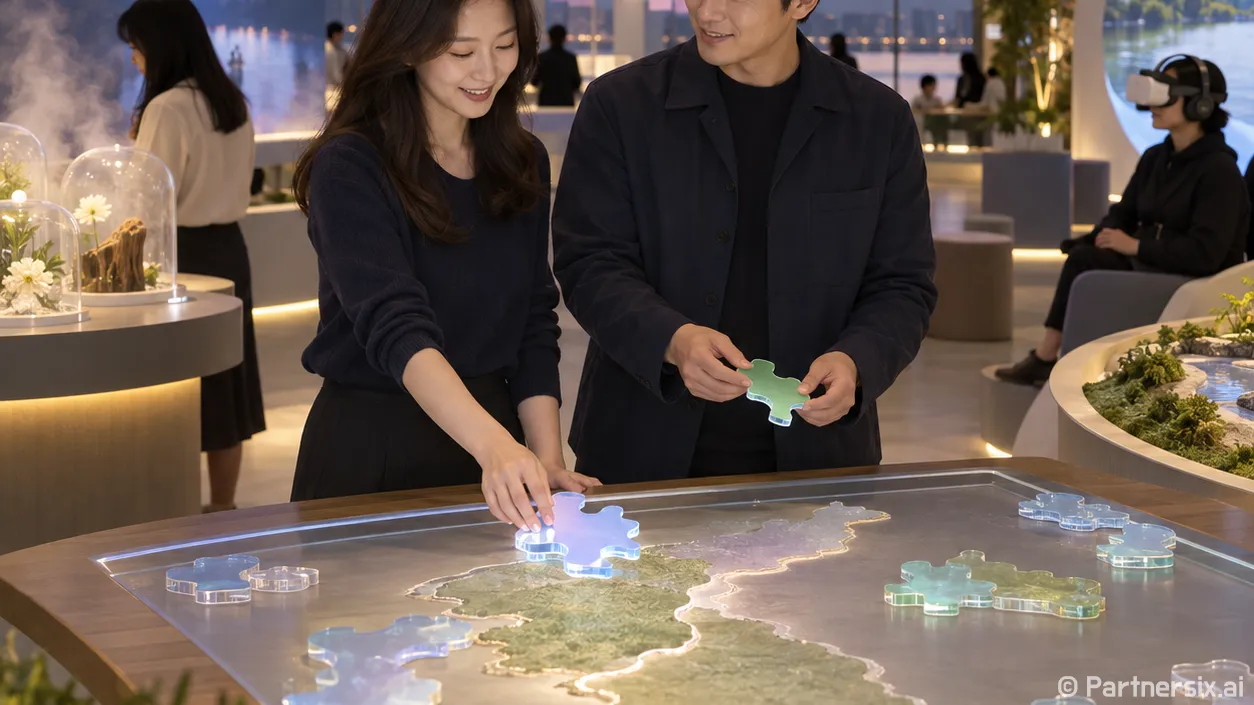 향기와 색으로 그린 통일