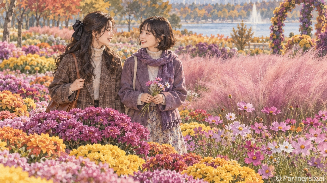 가을빛 번진 일산호수공원