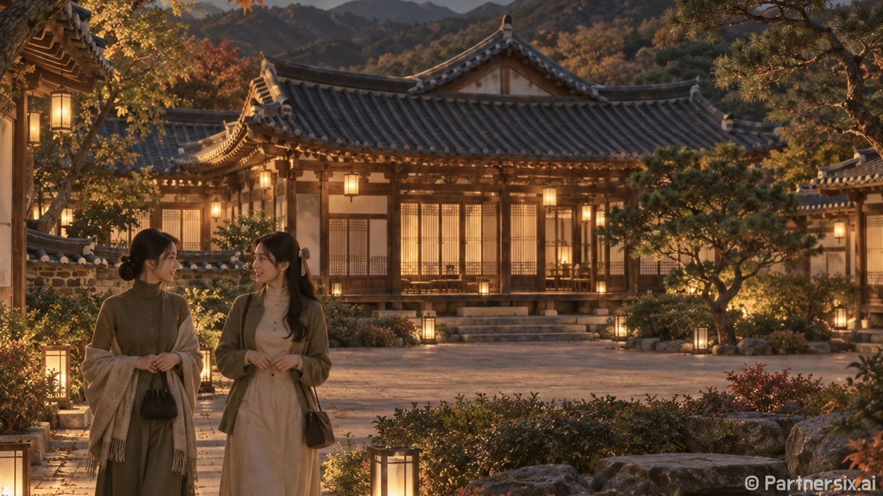 달빛에 물든 남양주 궁집