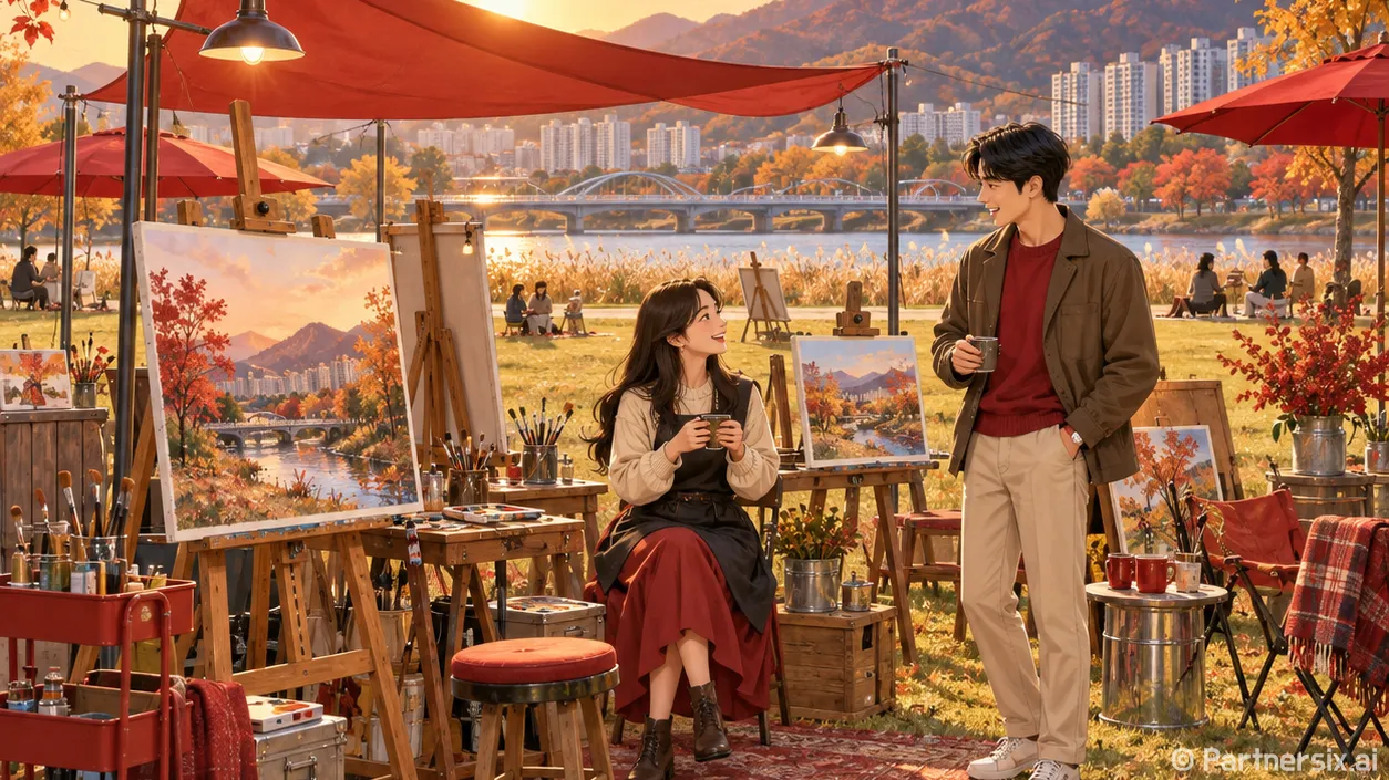 오산천에 피어난 아…