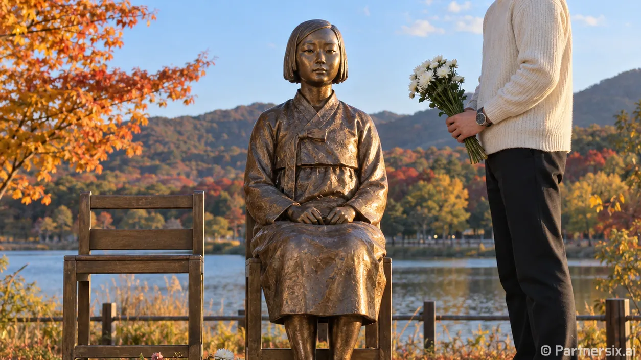 왕송호수에 선 평화