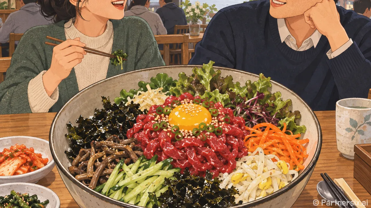 가평 육회비빔밥 한상