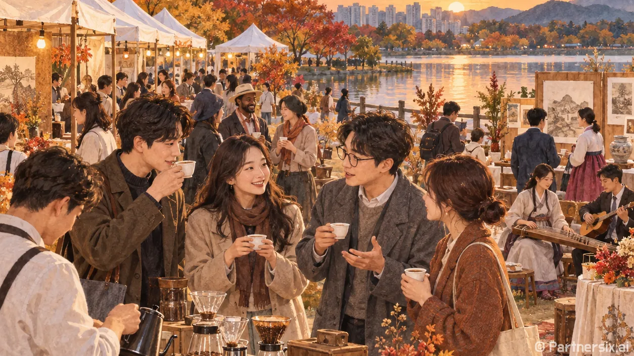 은계호수에 모인 세계커피