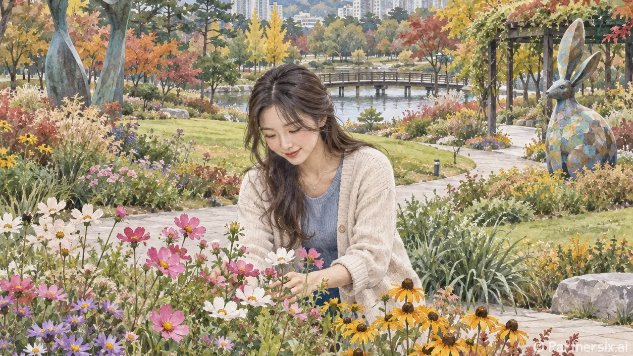 고덕에 숨은 세 빛깔 정원