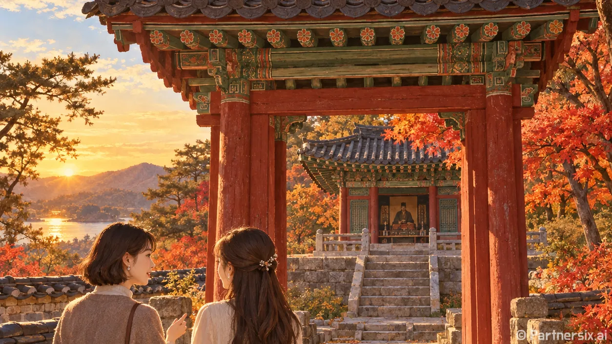 가을빛 품은 월정 산책길