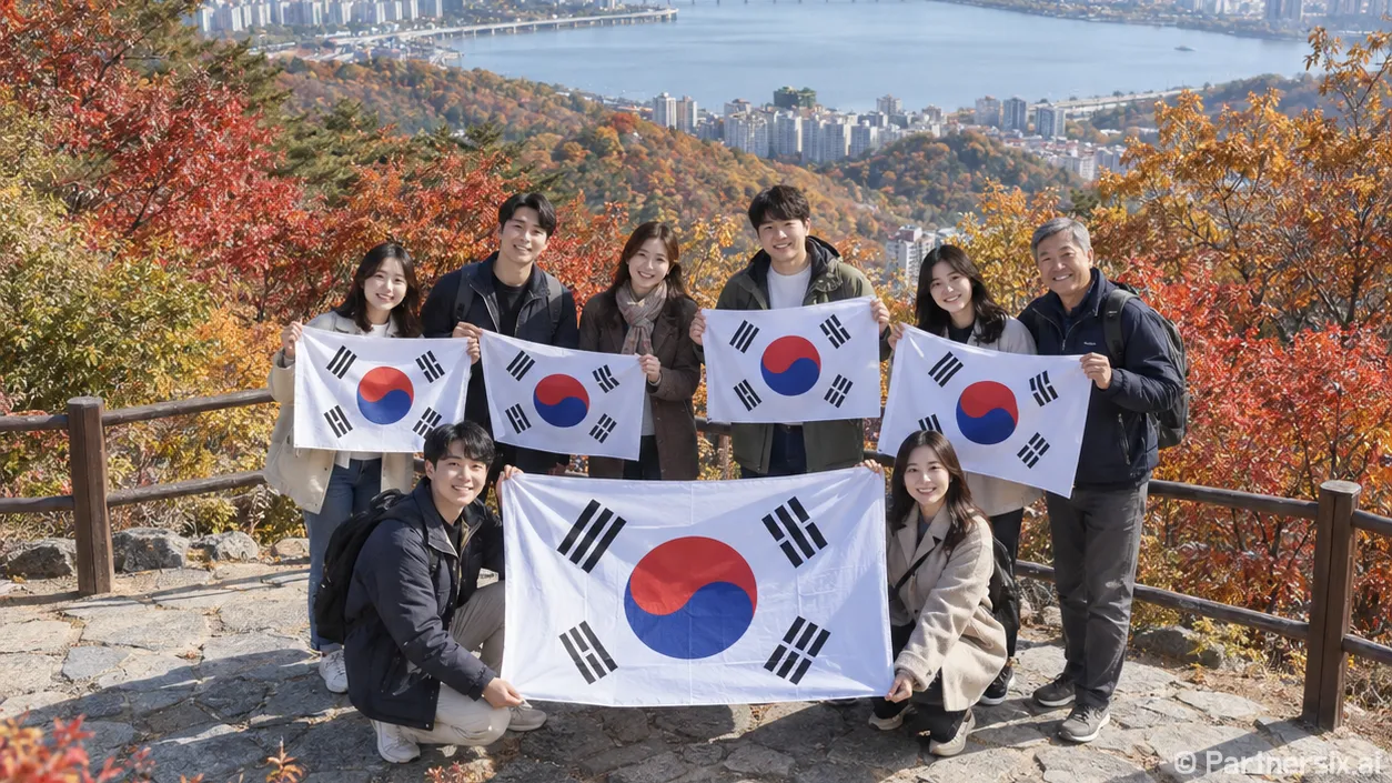 태극기 인증샷 결실