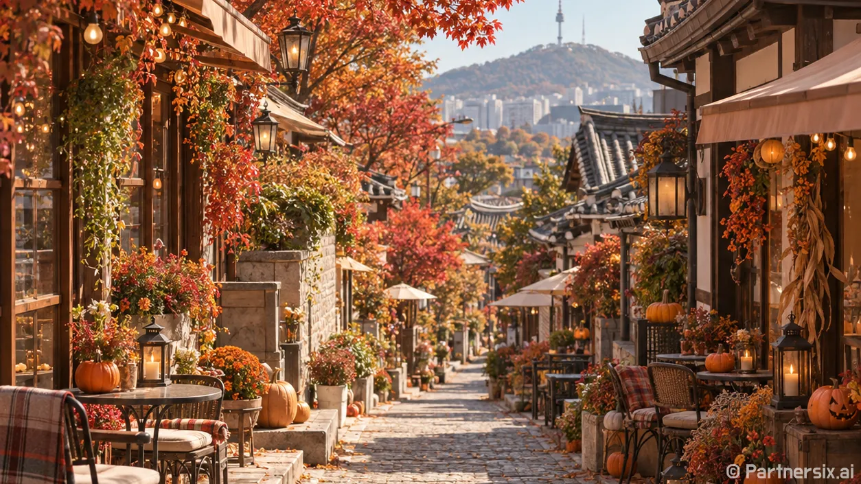 가을빛 물든 보정동 거리