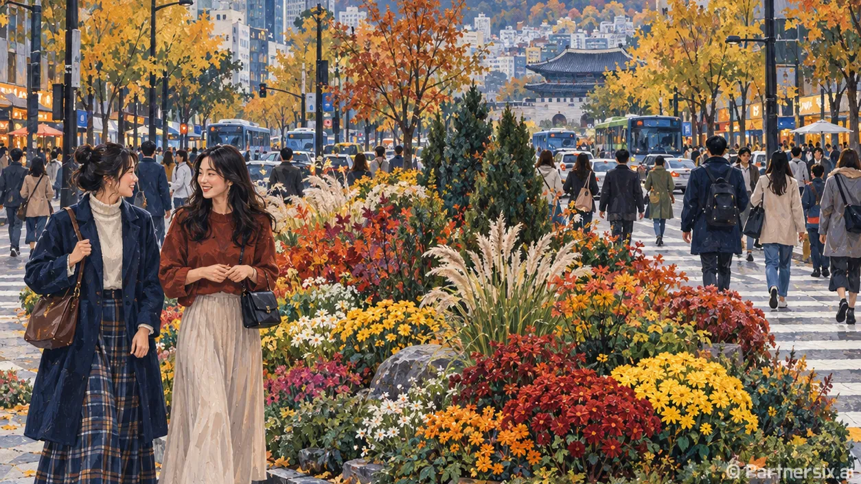 가을꽃으로 밝힌 용인