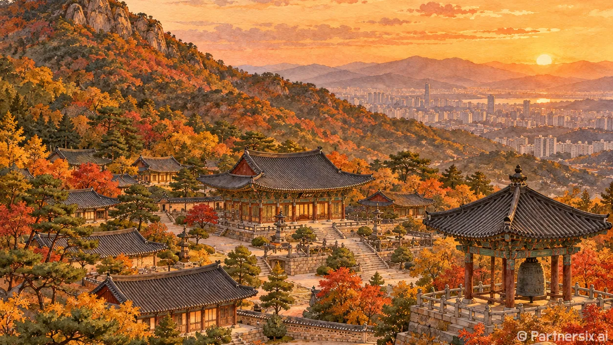 도심에 깃든 천년 봉국사